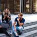 Three Persons Sitting on the Stairs Talking With Each Other | GRAMHIR